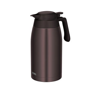 サーモス ステンレスポット 2L ブラウン TTG-2000 BW 【THERMOS 保温 保冷 軽い 軽量 魔法瓶 ワンタッチ 使いやすい 卓上 テーブル ポット】