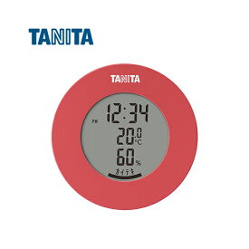 【送料無料】タニタ　TT585PK デジタル温湿度計　ピンク