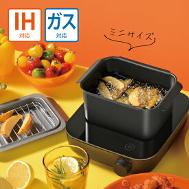 和平 ポコフリット RB-3348 IH対応 角型揚げ鍋ミニ アミ付 【ミニサイズ 1人用 IH対応 ガス火対応 お弁当作り 串揚げ 唐揚げ 新生活】