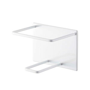 【2160円以上送料無料】山崎実業 5508 マグネットバスルームチューブ&ボトルホルダー タワー L ホワイト ボトル ホルダー ラック 磁石 磁気 くっつく 浮かす 衛生的 水切り 滑りを減らす シャ