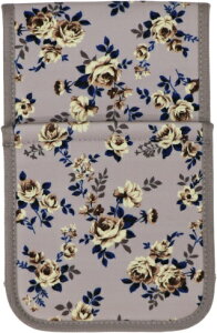 ヨコズナ ピースローズ ペーパーホルダーカバー グレー 【トイレファブリック トイレタリー ストック 収納 薔薇 花柄 洗濯可能 おしゃれ 新生活】