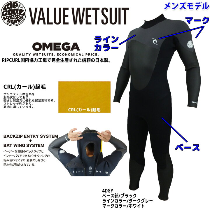 楽天市場】22-23 RIPCURL リップカール セミドライ サーフィン 