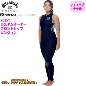 25 SS BILLABONG r{ EGbgJX^ SURF CAPSULE SERIES FRONT ZIPPER LONG JOHN OW tgWbv T[tB EGbgX[c I[_[ tėp fB[Xf 2025N i BF018-582 {