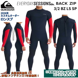 26 QUIKSILVER �N�C�b�N�V���o�[ �E�G�b�g�X�[�c �����X�v EVERY DAY SESSIONS BACK ZIP �J�X�^���I�[�_�[ �E�F�b�g�X�[�c �t�ėp �����Y���f�� 2026�N 3/2 BZ LS SP �i�� QWT261751 ���{���K�i