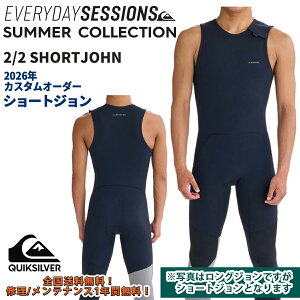 26 QUIKSILVER �N�C�b�N�V���o�[ �E�G�b�g�X�[�c �V���[�g�W���� EVERY DAY SESSIONS SUMMER COLLECTION �J�X�^���I�[�_�[ �E�F�b�g�X�[�c �t�ėp �����Y���f�� 2026�N 2/2 SHORTJOHN �i�� QWT261754 ���{���K�i