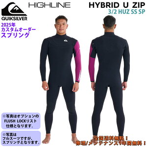 25 QUIKSILVER NCbNVo[ EGbgX[c XvO HYBRID U ZIP JX^I[_[ EFbgX[c 3×2mm tėp Yf 2025N 3/2 HUZ SS SP i QWT251724 {Ki