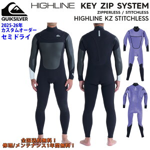 25-26 QUIKSILVER NCbNVo[ EGbgX[c Z~hC HIGHLINE KEY ZIP SYSTEM JX^I[_[ EFbgX[c L[Wbv `FXgWbv H~p Yf 2025N 2026N HIGHLINE KZ STITCHLESS