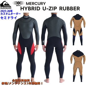 25-26 QUIKSILVER NCbNVo[ EGbgX[c Z~hC MERCURY HYBRID U-ZIP RUBBER o[ JX^I[_[ EFbgX[c H~p Yf 2025N 2026N HUZ i QWT254722 QWT254721 QWT2254720 QWT2