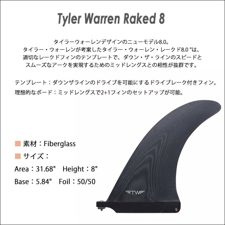 楽天市場】CAPTAIN FIN キャプテンフィン フィン TYLER WARREN RAKED 8  