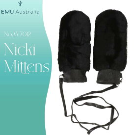 EMU Australia エミュー オーストラリア ミトングローブ Nicki Mittens 手袋 スキン ひも付き 取り外し可能 防寒 吸湿 プレゼント ギフト スノー小物 ウィンター レディース 品番 W7012 日本正規品
