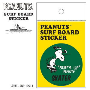 SNOOPY Xk[s[ s[ibc T[t{[h XebJ[ SURF'S UP V[ T[tB PEANUTS SURF BOARD STICKER i SNP-19014 {Ki