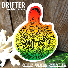 DRIFTER surf shop & cafe ドリフター サーフショップアンドカフェ ラスタギター ロブ・マチャド SURF TRIBE アートステッカー ステッカー サーフィン シール バリ島 BALI Rob Machado ART STICKER