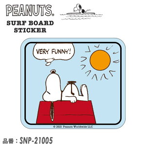SNOOPY Xk[s[ PEANUTS s[ibc T[t{[h XebJ[ SURF'S UP V[ T[tB SURF BOARD STICKER i SNP-21005 {Ki
