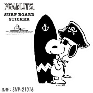 SNOOPY Xk[s[ PEANUTS s[ibc T[t{[h XebJ[ SURF'S UP V[ T[tB SURF BOARD STICKER i SNP-21016 {Ki
