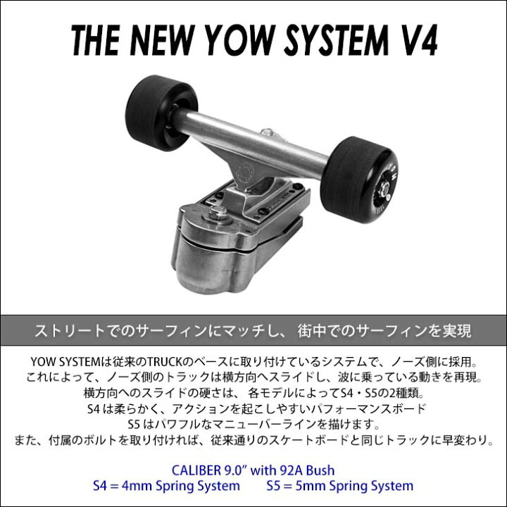 楽天市場】YOW SURF SKATE ヤウ スケートボード Grom Hossegor 29 