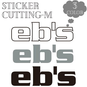 24/25 eb's エビス ステッカー CUTTING STICKER M シール 転写型抜きタイプ スノー スノー小物 スノーボード スノボ スキー snow レディース メンズ ユニセックス 2024年秋冬 品番 #4400832 日本正規品