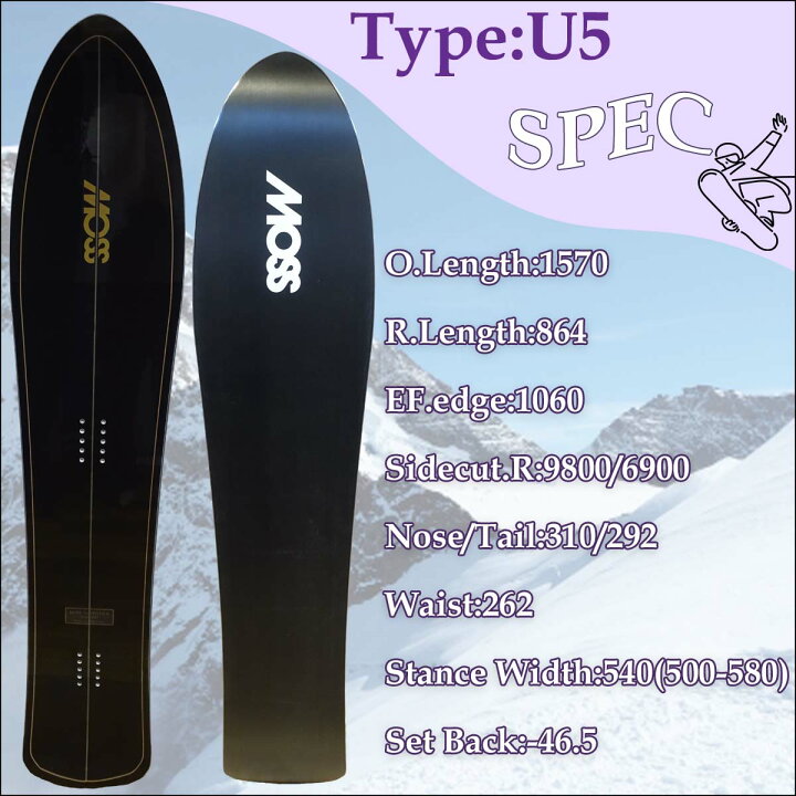 楽天市場】22-23 MOSS SNOWSTICK/モススノースティック スノーボード 