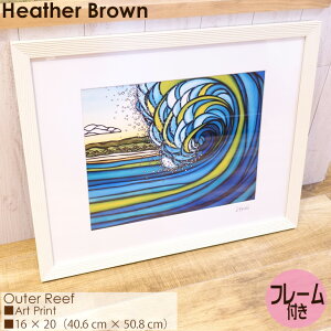 y10/4`10/8Gg[P10{zHeather Brown Art Japan wU[uE Outer Reef Art Print A[gvg t[t zZbg G nC fB[X Ki