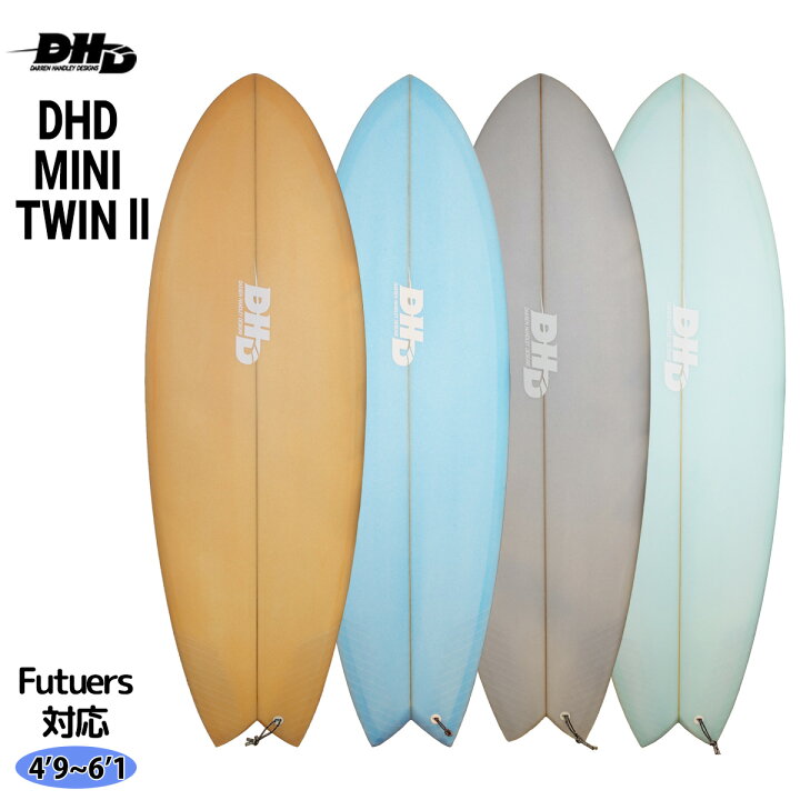 楽天市場】25 DHD MINI TWIN II ミニツイン2 Futuers PU サーフボード  