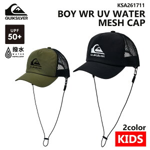 2026N2{`3{o \񏤕i 26 SS QUIKSILVER NCbNVo[ LbY T[tLbv BOY WR UV WATER MESH CAP UPF50+ Xq Lbv H T[tB }X|[c qǂp {[CY 202