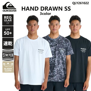 2026N2{`3{o \񏤕i 26 SS QUIKSILVER NCbNVo[ bVK[h HAND DRAWN SS   gbvX S T[tB Y 2026Nt i QLY261022 {Ki