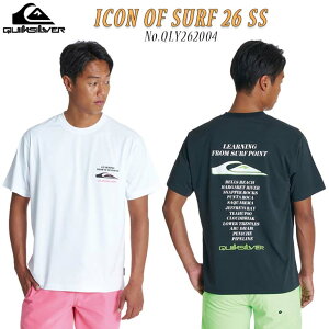 �y�T������I�G���g���[�ōŋ��z�����i�|�C���g2�{�z26 SS QUIKSILVER �N�C�b�N�V���o�[ ���b�V���K�[�h ICON OF SURF 26 SS ���� ���� �g�b�v�X �������p T�V���c �T�[�t�B�� �����Y 2026�N�t�� �i�� QL