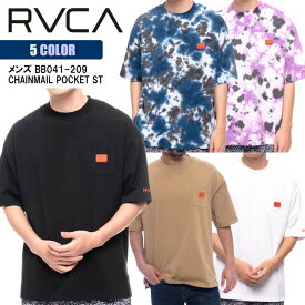 21 RVCA ルーカ Tシャツ CHAINMAIL POCKET ST 半袖 Tシャツ 厚手 メンズ 2021年春夏 品番 BB041-209 日本正規品