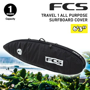 25 FCS {[hP[X n[hP[X TRAVEL 1 ALL PURPOSE SURFBOARD COVER 6f3h 6.3 gx1 I[ p[pX T[t{[h Jo[ P[X {Ki