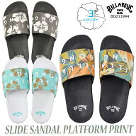 26 SS BILLABONG ビラボン スライドサンダル SLIDE SANDAL PLATFORM PRINT 厚底 ベナッシ サンダル ビー…