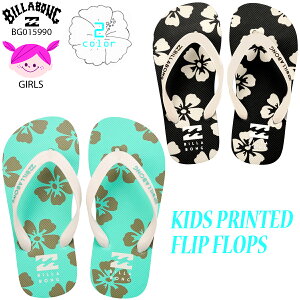 �y4/14�`4/16�G���g���[��P10�{�z26 SS BILLABONG �r���{�� �L�b�Y �r�[�`�T���_�� KIDS PRINTED FLIP FLOPS �r�[�T�� �T���_�� �r�[�` �C ���킢�� ������� �J�W���A�� �K�[�� 2026�N�t�� �i�� BG015990 BG015-99