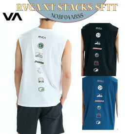 25 SS RVCA ルーカ ラッシュガード XT STACKS SFTT ラッシュタンク ノースリーブ タンクトップ 袖なし 水着 ロゴ サーフィン アウトドア マリンスポーツ 速乾 メンズ 2025年春夏 品番 BF04A855 BF04A-855 日本正規品
