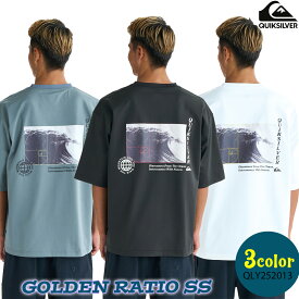 25 QUIKSILVER クイックシルバー ラッシュガード GOLDEN RATIO SS Tシャツ トップス ロゴ サーフィン メンズ 2025年春夏 品番 QLY252013 日本正規品