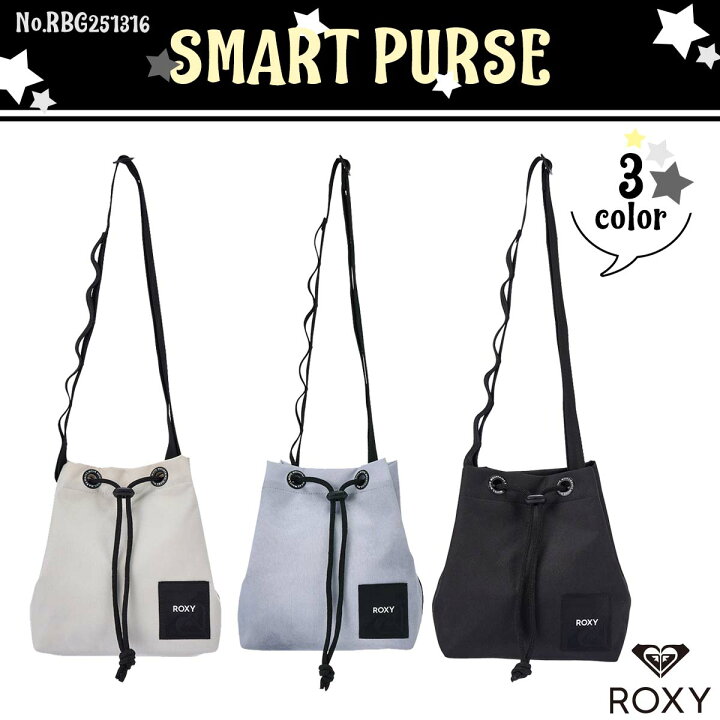 楽天市場】25 SS ROXY ロキシー ショルダーバッグ SMART PURSE 巾着型 