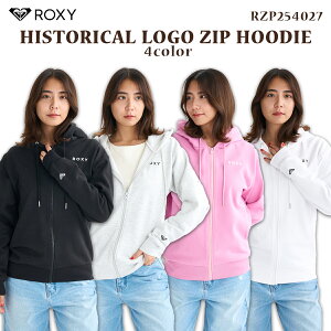 25 FW ROXY LV[ p[J[ HISTORICAL LOGO ZIP HOODIE WbvAbvt[fB  obNvg Vv T[tB AEghA fB[X 2025NH~ i RZP254027 {Ki