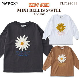 25 FW ROXY ロキシー ロングスリーブTシャツ MINI BELLIS S/STEE 長袖 トップス 花 アウトドア マリンスポーツ サーフィン 2025年秋冬 キッズ ガール 品番 TLT254088 日本正規品