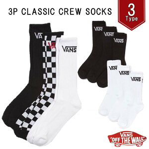 25 VANS oY \bNX C 3Zbg NVbN N[ \bNX AEghA XP[g XP{[ T[tB }X|[c 2025N 3P CLASSIC CREW SOCKS Y fB[X jZbNX {