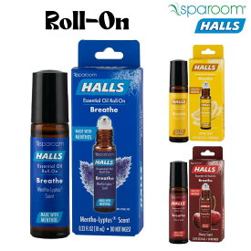 SPAROOM×HALLS スパルーム×ホールズ ロールオン ナチュラル オイル メントール メンソール 鼻づまり 解消 花粉症 アレルギー 鼻水 アロマスティック 眠気覚まし リラックス 日本正規品