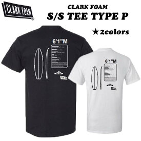 21 CLARK FOAM クラークフォーム Tシャツ S/S TEE TYPE P 半袖 メンズ トップス 2021 春夏 サーフィン 日本正規品