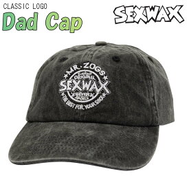 SEXWAX セックスワックス キャップ CLASSIC LOGO DAD CAP ロゴ 刺繍 帽子 アジャスター サイズ調節 6パネル サーフィン アウトドア メンズ ユニセックス 品番 0101313000301 日本正規品