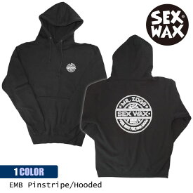SEXWAX セックスワックス パーカー EMB Pinstripe Hooded フーディー ロゴ ブラック 黒 メンズ 日本正規品