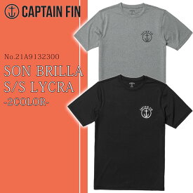 24 SS CAPTAIN FIN キャプテンフィン ラッシュガード SON BRILLA S/S LYCRA 半袖 Tシャツ UVカット 50+ レギュラーフィット メンズ ユニセックス 2024年春夏 品番 21A9132300 日本正規品