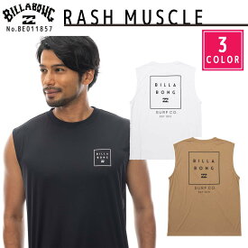 24SS BILLABONG ビラボン ラッシュガード RASH MUSCLE タンクトップ 袖なし ノースリーブ UPF50+ UVカット サーフィン マリンスポーツ メンズ ユニセックス SPRING＆SUMMER スプリング サマー 2024年春夏 品番 BE011857 日本正規品