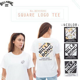 24 SS BILLABONG ビラボン Tシャツ SQUARE LOGO TEE ロゴ BOY FIT サーフィン マリンスポーツ レディース 2024年春夏 品番 BE013201 日本正規品