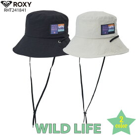 24 ROXY ロキシー サーフハット WILD LIFE 帽子 ハット 撥水加工 サーフィン マリンスポーツ レディース 2024年春夏 品番 RHT241841 日本正規品