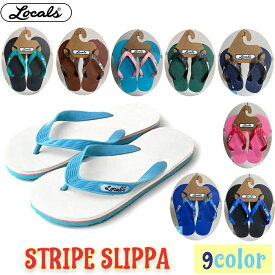 【3/4〜3/10エントリーでP10倍】24 LOCALS Locals ローカルズ ビーチサンダル STRIPE SLIPPA ビーサン スリッパ 外履き ロゴ ビーチ サーフィン マリンスポーツ メンズ No.1395 2024年春夏 日本正規品