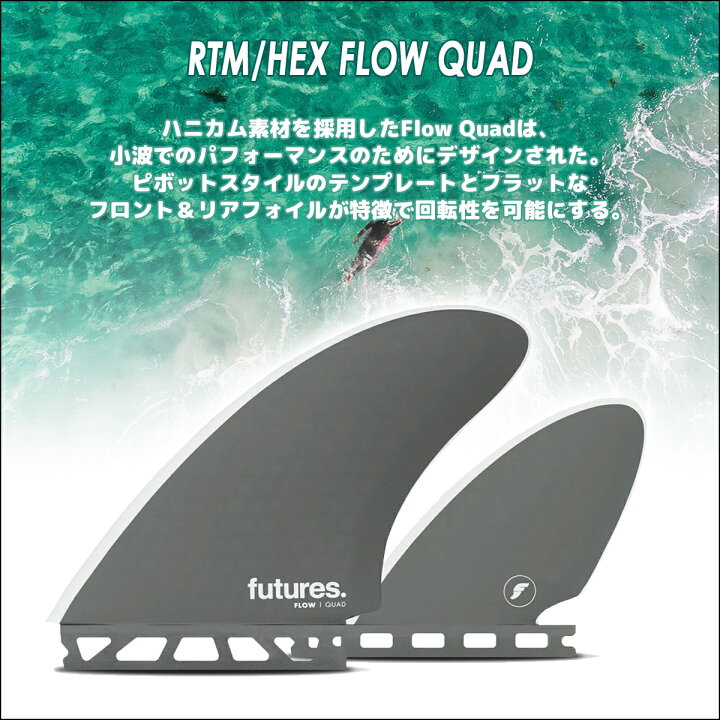 楽天市場】24 futures. フューチャー フィン RTM/HEX FLOW QUAD フロー 