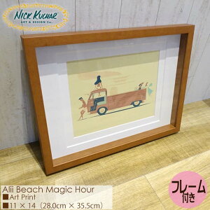 Nick Kuchar jbNJb`[ Alii Beach Magic Hour Art Print MATTED PRINTS }bgvg A[gvg t[t _u}bgdグ zZbg G nC Ki