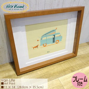Nick Kuchar jbNJb`[ Van Life Art Print MATTED PRINTS }bgvg A[gvg t[t _u}bgdグ zZbg G nC Ki