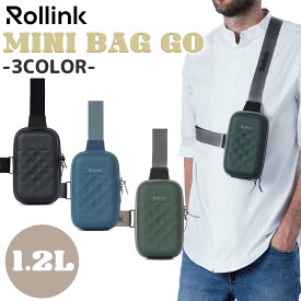 Rollink ローリンク ミニバッグ MINI BAG GO ミニ バッグ ゴー ショルダータイプ 1.2L 耐久性 調整可能ストラップ 撥水素材 メンズ ユニセックス 日本正規品