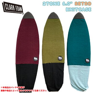 Clark Foam N[NtH[ jbgP[X g 6.0" 6.0ft 2TONE RETRO KNITCASE {[hP[X |Pbgt T[t{[h }X|[c {Ki